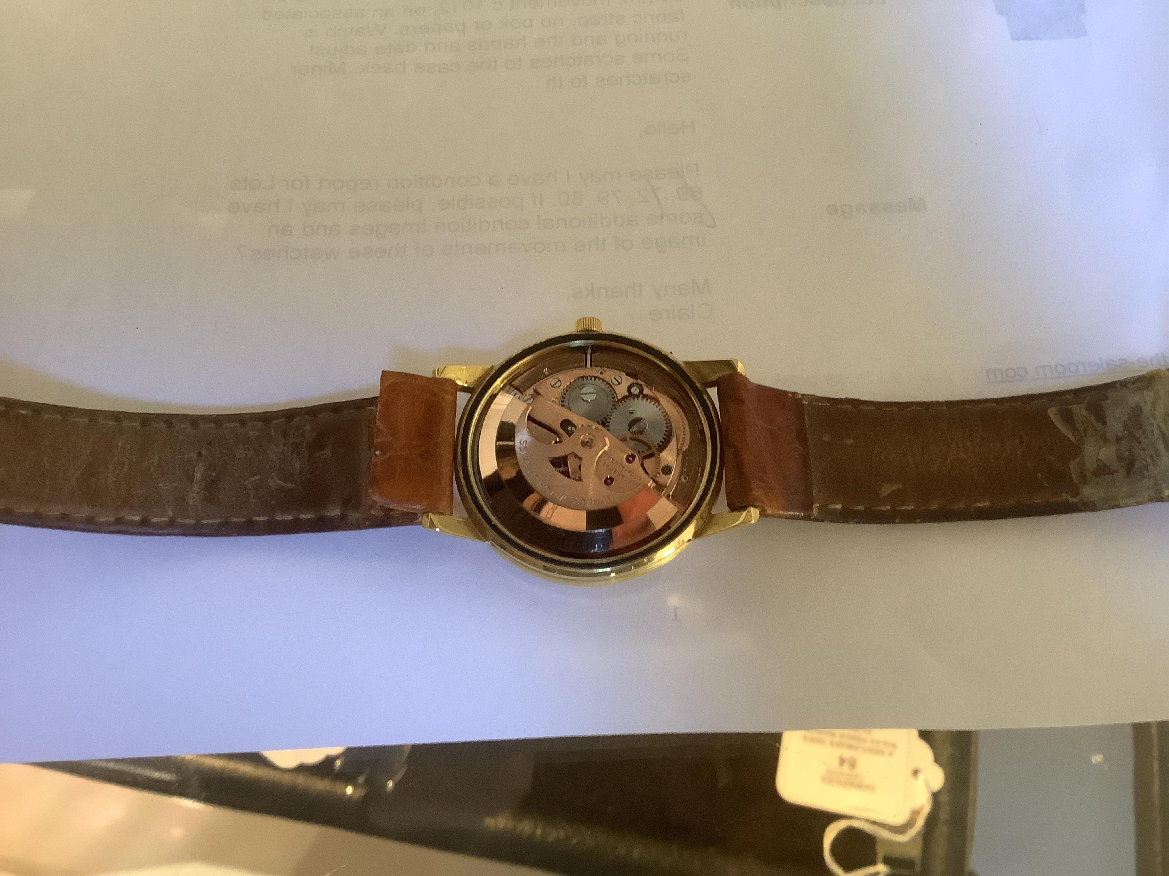 A gentleman's 1960's 18ct gold Omega Seamaster Automatic wrist watch